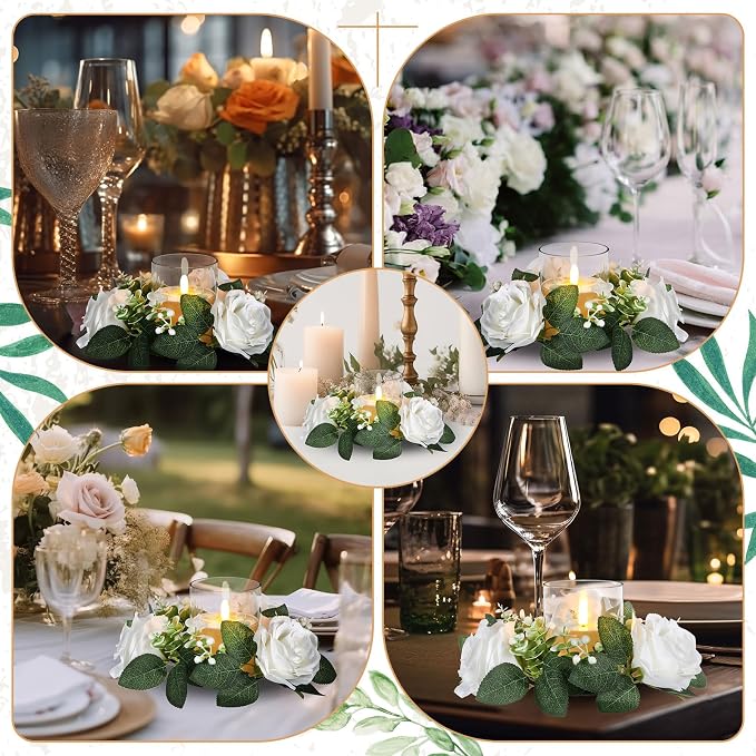 Yunlly 20 Pcs Rose Candle Rings - Image 7