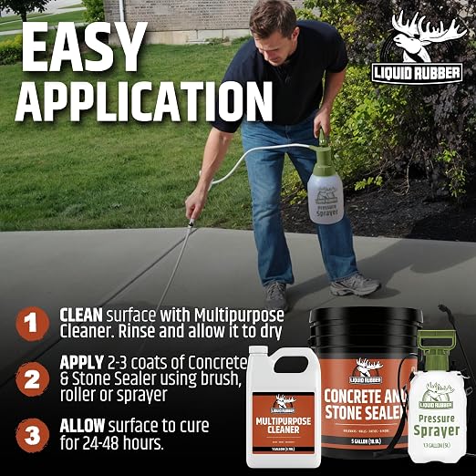 Liquid Rubber Concrete Driveway Kit - Image 5