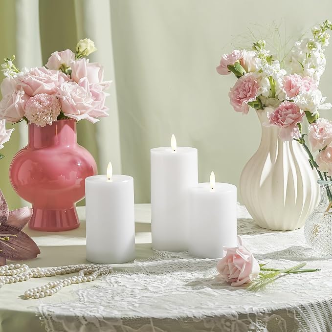Stmarry White Flameless Candles - Image 9