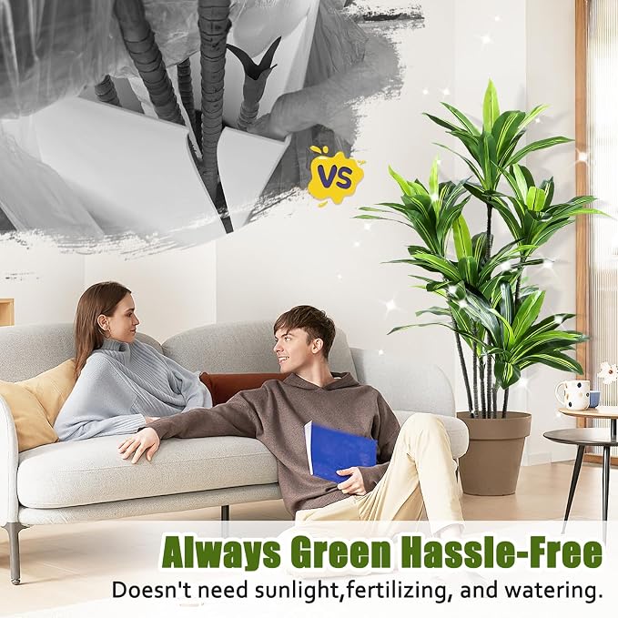 Dracaena Artificial Plant Indoor 4FT - Image 6