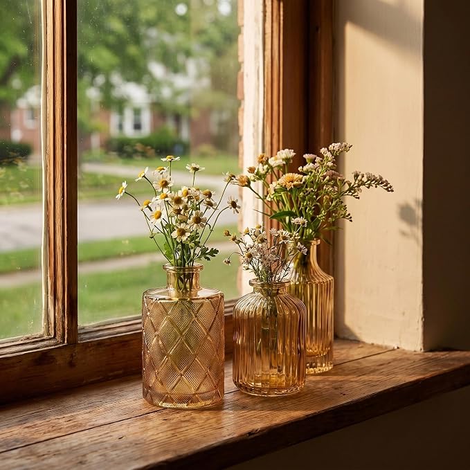 Mini Bud Vases Centerpieces for Tables, Small Flower Vases Suitable for - Image 5