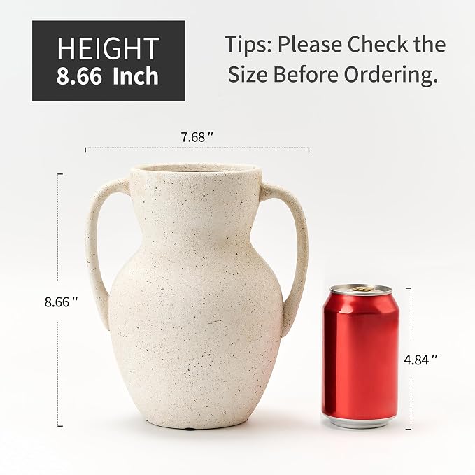 Emotionally Grounded Vase, Vaseking Large Ceramic Rustic Vase - Image 3
