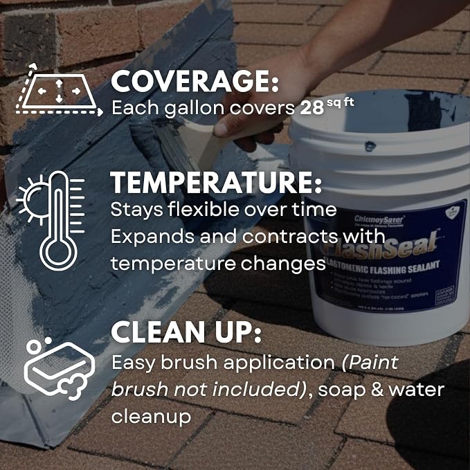 FlashSeal Elastomeric Roof Chimney Flashing Sealant - Image 6