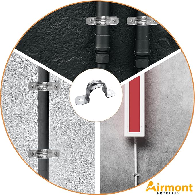 1-1/2-Inch EMT Two-Hole Conduit Strap — Reinforced Rib, Heavy-Duty Zinc-Plated - Image 7
