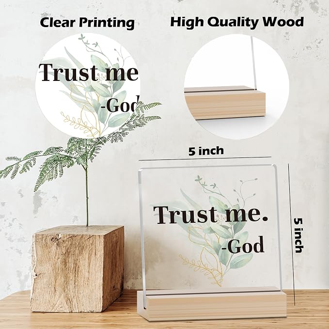 Farmhouse Decor, Acrylic Christian God Home Decorations, Aesthetic Entry Way - Image 2