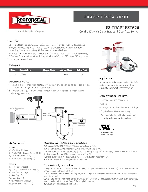 RectorSeal EZ Trap 83626 Combo Kit - Image 2