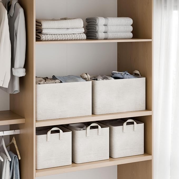 StorageWorks Linen Closet Organizers, Fabric Storage Bin, - Image 2