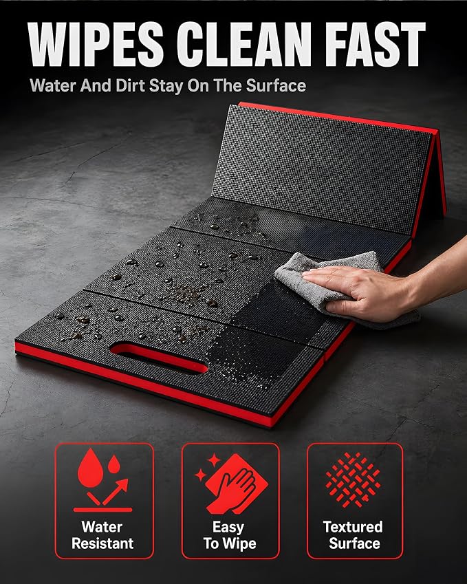 Mechanic Mat, 47.2 x 15.7 x 1 Inch Foldable Mechanic Kneeling Pad - Image 8