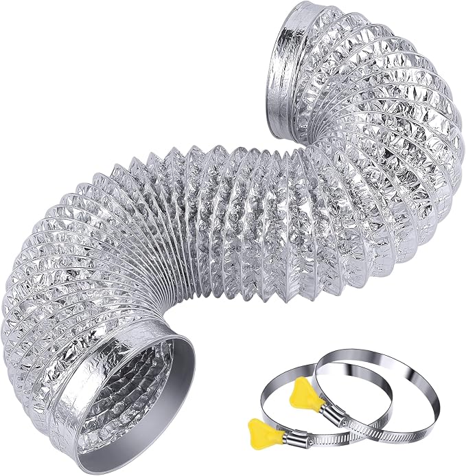 Heavy Duty 4"Flexible Dryer Vent Exhaust Duct Hose 3 Feet by Steelsoft