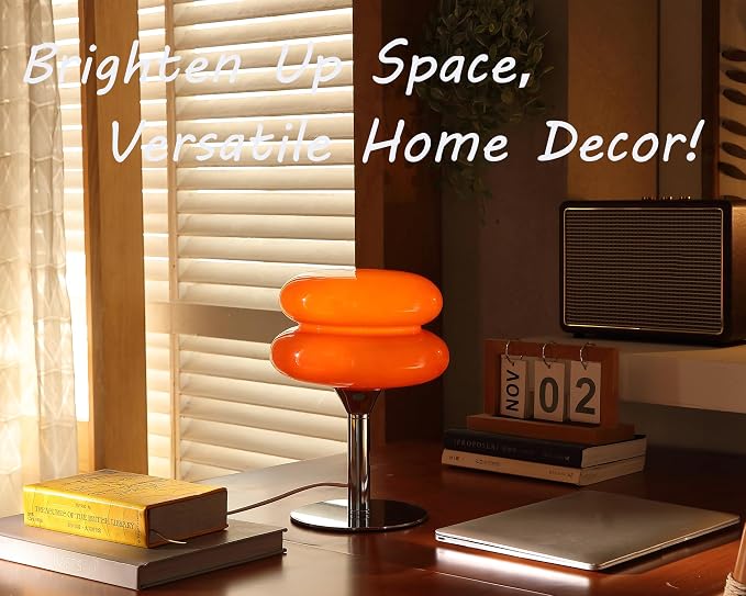 Glivpny Mushroom Table Lamp, Mid Century Modern Decor Lamp | Cool Desk Lamps - Image 5