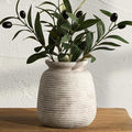 Ceramic Flower Vase, Small Vase Rustic Farmhouse Vases Home Decor Short Pottery by ooit