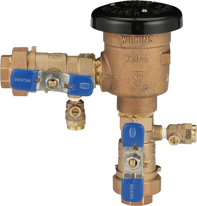 Zurn Wilkins 1-720AU 1" 720A Pressure Vacuum Breaker Assembly - Image 2