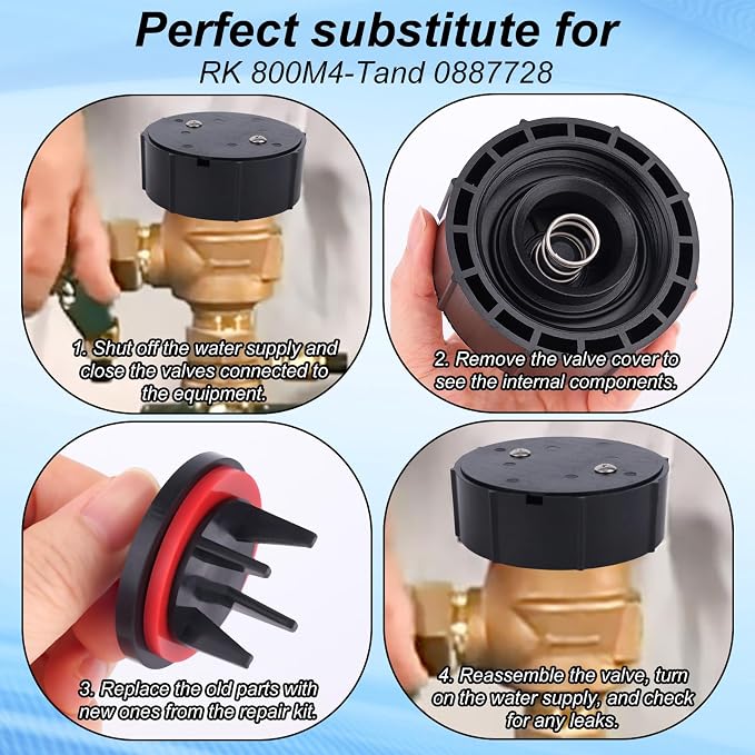 Penitue Replace for RK 800M4-T and 0887728, Replacement Total Backflow - Image 5