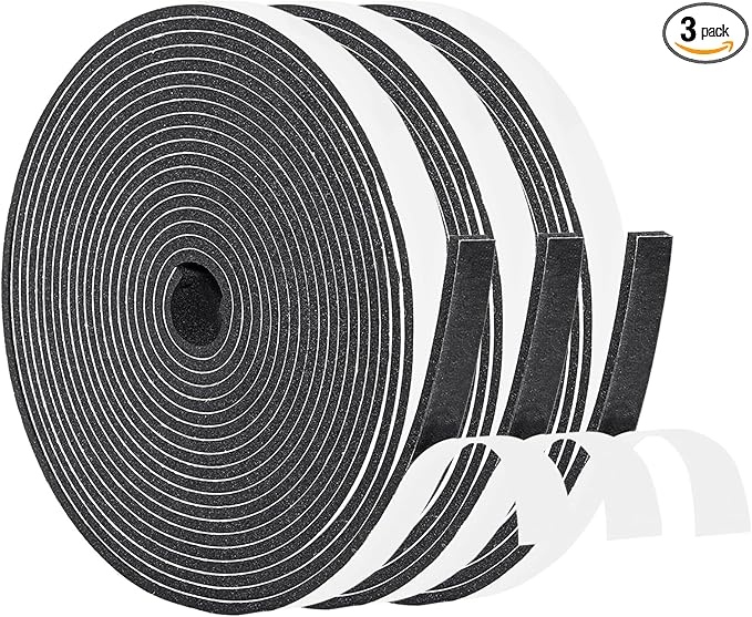 Yotache Foam Tape High Density 3/8" x1/8", Total 50 Feet Long | Weather by yotache