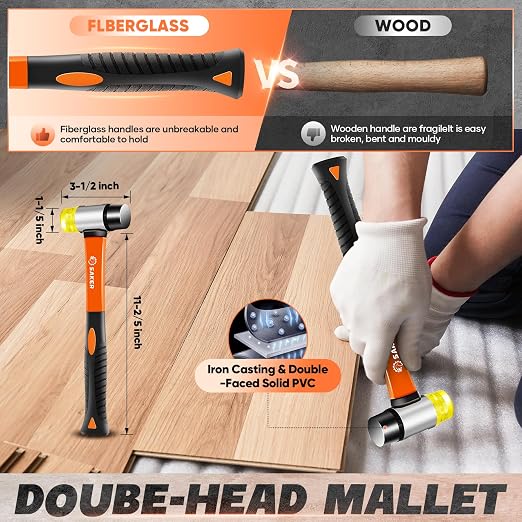 Saker Laminate Flooring Tools, 107-Piece Wood Flooring Installation Kit - Image 5