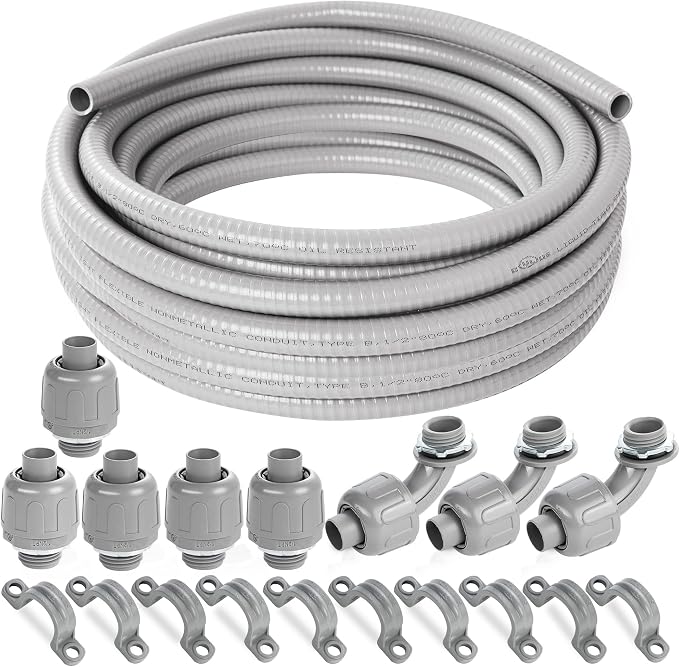 Yariwiz Flexible Electrical Conduit Liquid Tight PVC Conduit Kit by Yariwiz