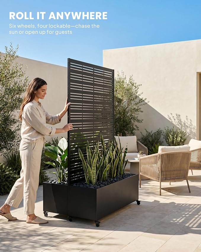 72" Dual-Box Privacy Planter - Image 4