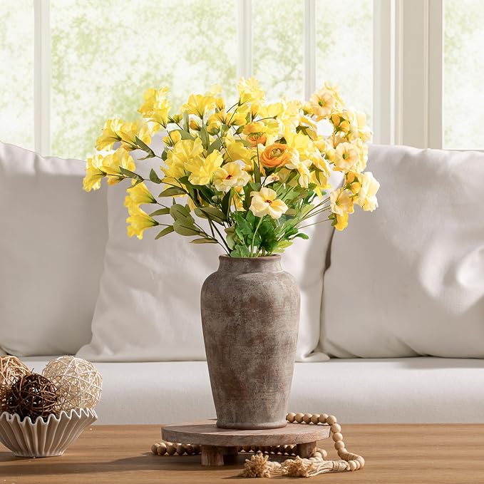 Ceramic Rustic Vase, Large Flower Vase Tall Farmhouse Decorative Vase Floral - Image 6