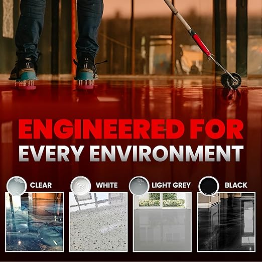 Self Leveling Epoxy Resin Kit – ANE Garage Floor Epoxy Kit Spreads Seamlessly. - Image 4