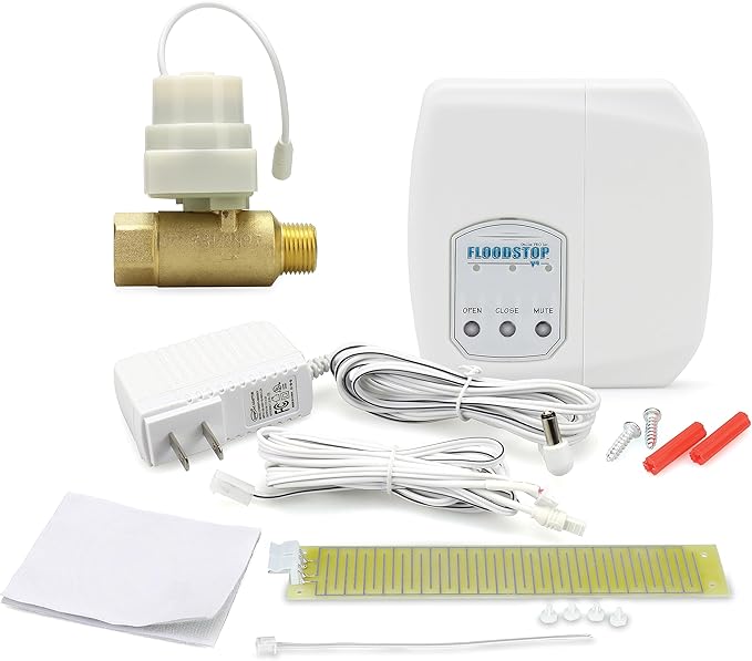 FloodStop Water Heater Leak Detector Kit, 1/2" NPT MIP x FIP | Automatic Water by FloodStop
