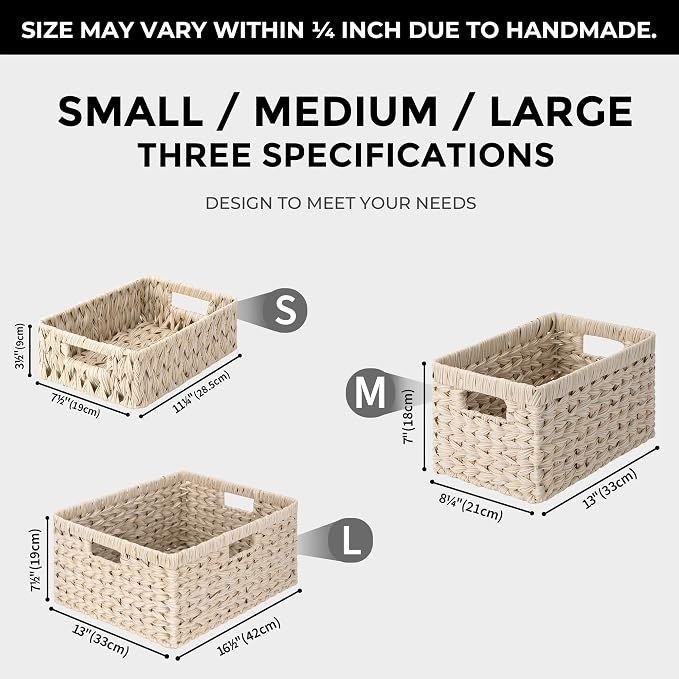 GRANNY SAYS White Wicker Baskets - Image 4