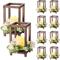 VEVOR 10 Set/30 Pcs Wooden Wedding Lantern Centerpiece, Includes 10 Wooden by VEVOR