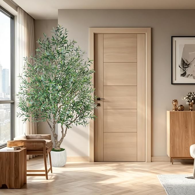 GTIDEA 8ft Artificial Olive Tree, Faux Olive Tree - Image 7