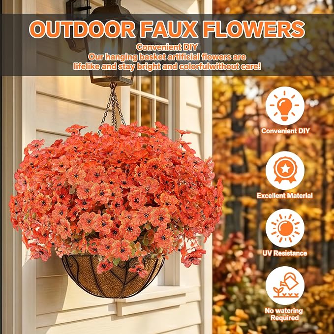 13 Bundles Artificial Fall Flowers Fake Mums - Image 3
