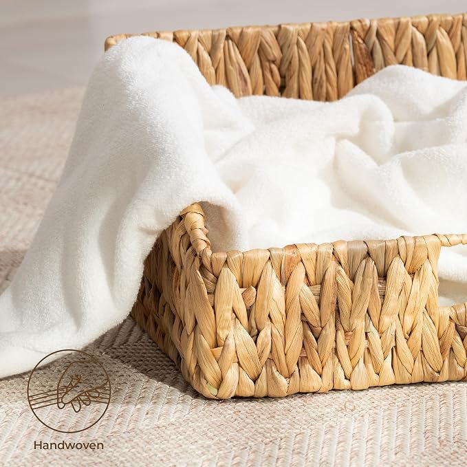 StorageWorks Pantry Baskets for Organizing, Hyacinth Storage Baskets, Wicker - Image 8
