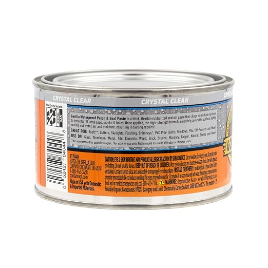 Gorilla Waterproof Patch & Seal Rubberized Sealant Paste, 12.8 Ounce Can - Image 8