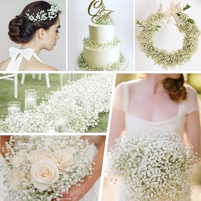 30Pcs Babys Breath Artificial Flowers, Baby Breath Flowers Artificial Bulk | - Image 8
