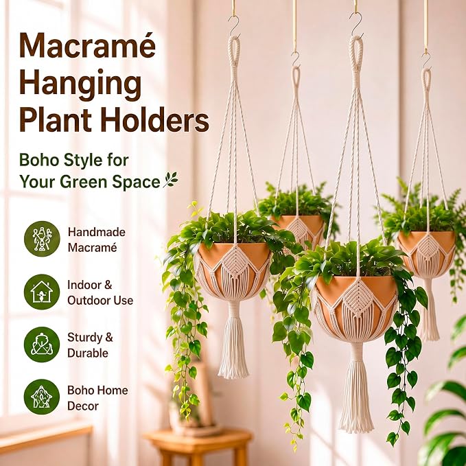 Shappy Boho Macrame Plant Hanger - Image 6