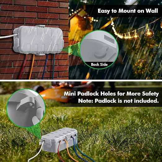 RESTMO Outdoor Electrical Box Waterproof, Extension Cord Cover | IP54 - Image 6