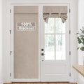 RYB HOME Linen Door Window Curtains W30 x L69, 1 Panel by RYBHOME