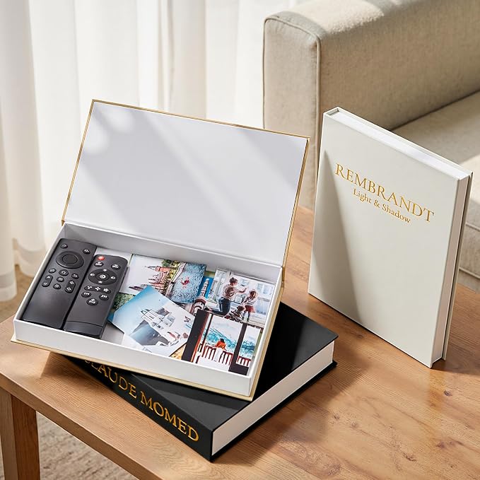 JARLINK Aesthetic Decorative Books, Photo Organization, & Keepsakes, Faux Books - Image 4