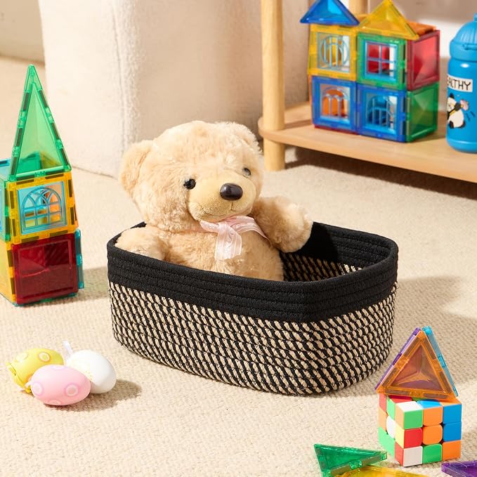 MiniArk Small Storage Baskets for Organizing | Closet Organizer Bins | Shelf - Image 4