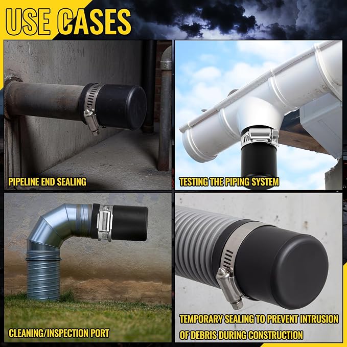 6 Pack 1 Inch Flexible PVC Pipe Cap - Image 6