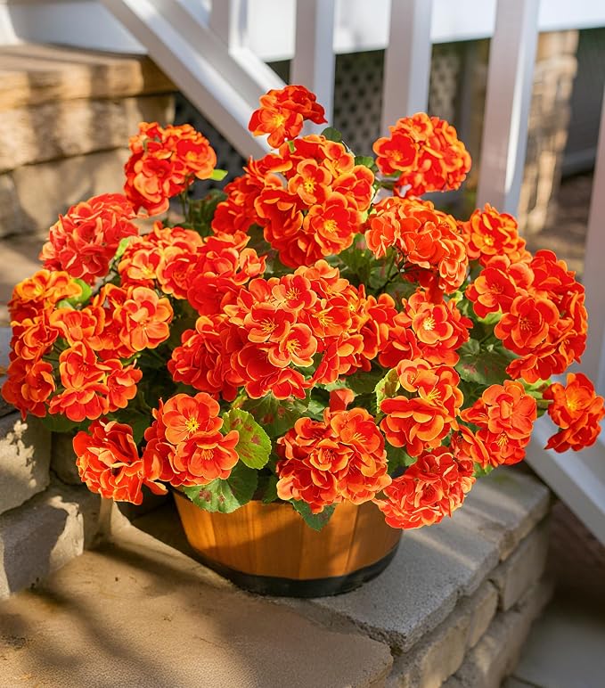 Fake Geraniums Artificial Flowers by HyeFloraartificialflowers