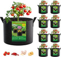 10 Gallon Grow Bags 8 Pack – 300G Thickened Fabric Plant Pots by FEEDGARDEN