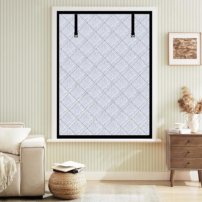 Winter Insulated Window Curtain 23.6"x39", Oxford Cloth Thermal Insulated by Skloopearg
