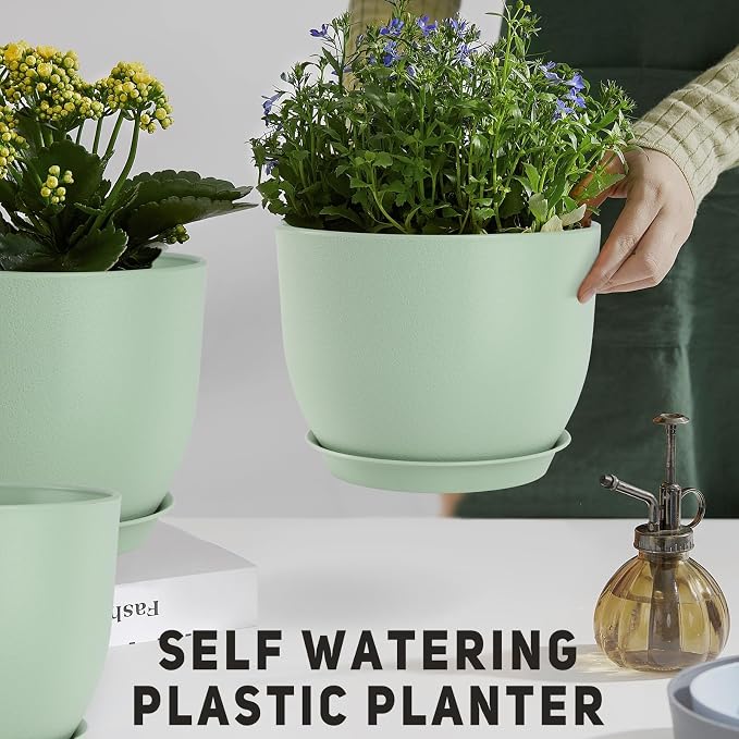 YNNICO Plant Pots 10/9/8/7.5/7 inch Flower Pots - Image 6