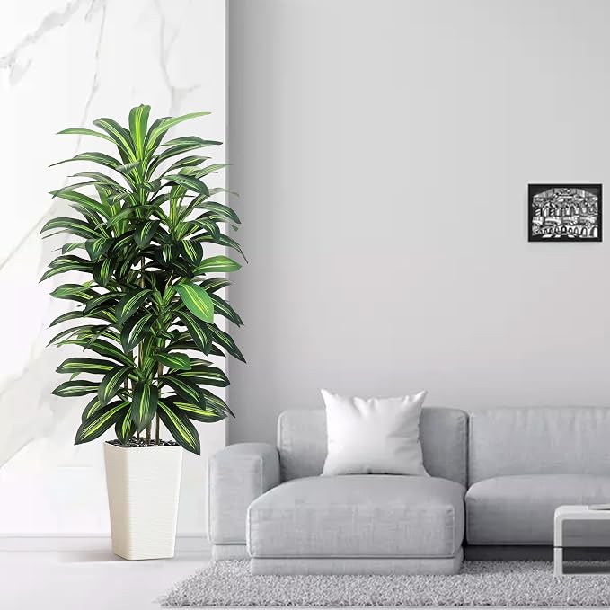 Artificial Dracaena Tree Indoor, 5FT Tall Fake Floor Plants - Image 7