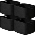 ICERZCZ Black Storage Baskets for Shelves, Small Storage Baskets for Organizing by ICERZCZ