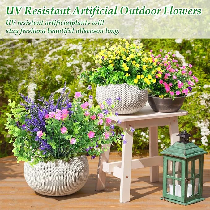20 Bundles Artificial Spring Summer Flowers Bulk - Image 2