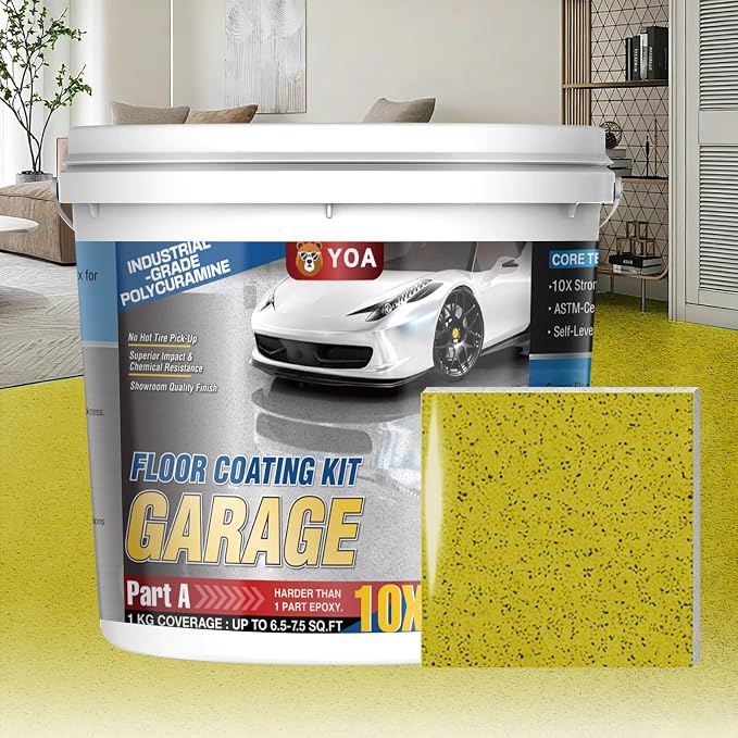 YOA Epoxy Colored Sand Floor Paint Kit | 100% Solids Content - Image 8