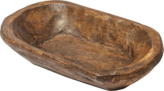 Decorative Bowl Home Decor Approx 10 Inch, Hand Crafted Spanish Oak | Made in by MainEventUSA