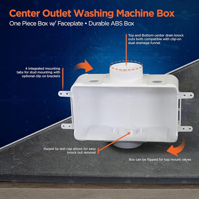 Highcraft TC300 Replacement Washing Machine Outlet Box - Image 8