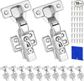 10 Pack Soft Close Inset Cabinet Door Hinges by KONIGEEHRE