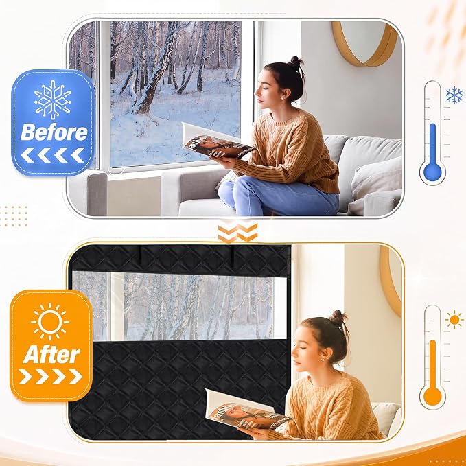 Beeveer Visible Thermal Window Attic Insulation Kit, Oxford Cotton | - Image 4