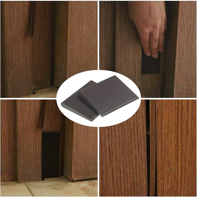 Zonon 20 Pcs Door Corner Seals Foam Traditional Dark Brown | Self-adhesive - Image 3